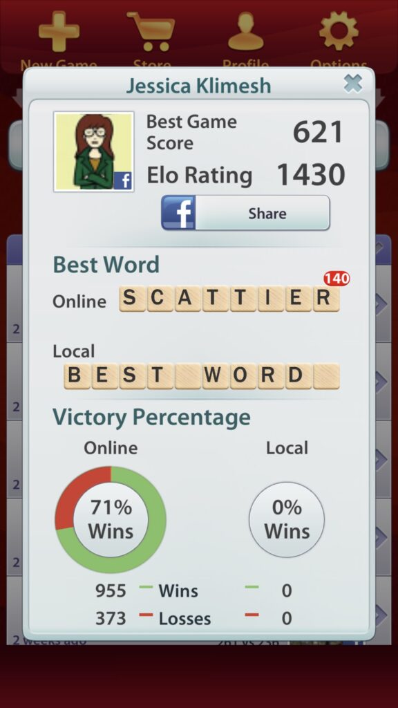 Yes, I find joy in playing Scrabble.